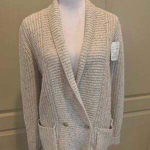 NWT Vintage 1970s Sphere Silk/Wool Blend Knit Cardigan Sweater M
